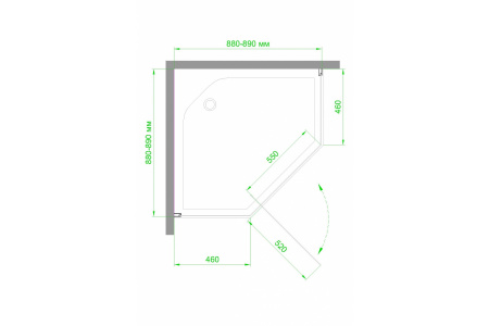 Фото душевое ограждение royal bath tr rb90tr-c-ch 90x90 см