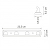 Фото набор крючков для полотенец wasserkraft kammel k-8374