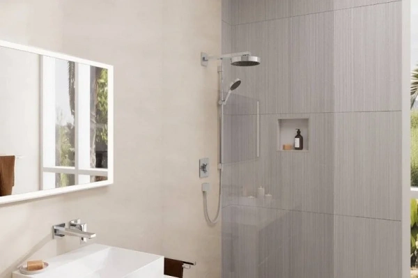 Фото термостатический смеситель для душа hansgrohe shower select comfort e 15572000
