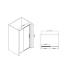 Фото душевая дверь vincea slim-u 120 см vds-2su120cl