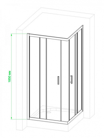 Фото душевое ограждение royal bath hpd rb9100hpd-t-ch 100x90 см