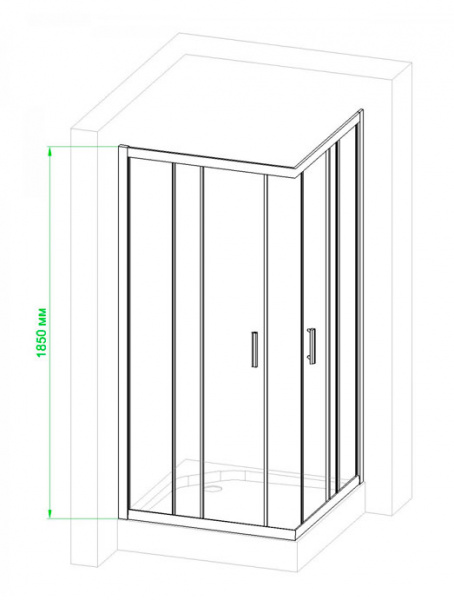 Фото душевое ограждение royal bath hpd rb9100hpd-t-ch 100x90 см