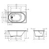 Фото акриловая ванна am.pm x-joy 120x70 см w94a-120-070w-a