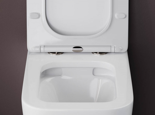Фото унитаз подвесной, безободковый ceramicanova cubic cn1806