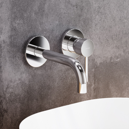 Фото встраиваемый смеситель для раковины damixa scandinavian pure 360260000