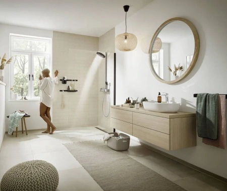 Фото душевая стойка hansgrohe pulsify 24240000