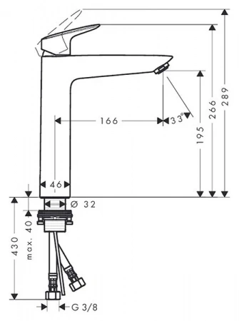 Фото смеситель для раковины hansgrohe logis 71091000_otu
