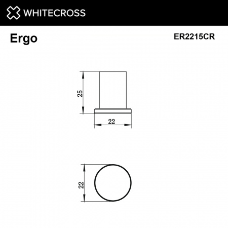 Фото крючок whitecross ergo er2215cr, цвет: хром