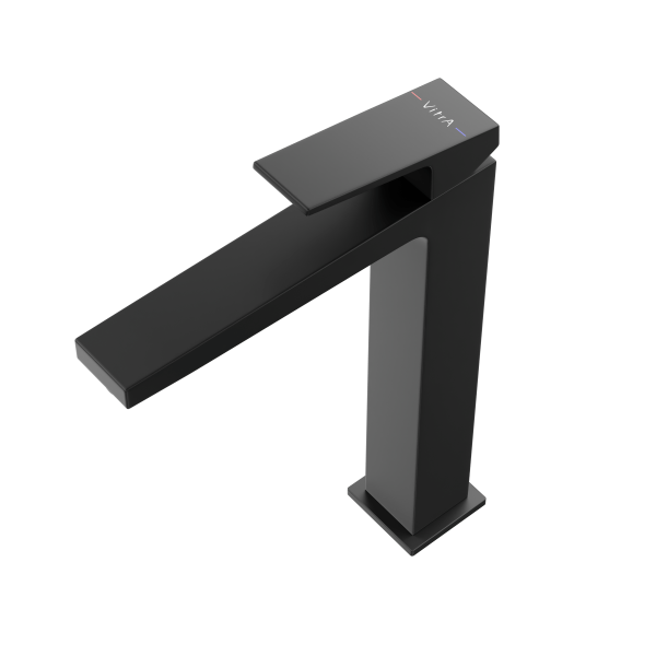 Фото смесители для раковины vitra minimax square a4372436exp цвет черный
