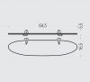 Фото полка подвесная colombo design link b2416