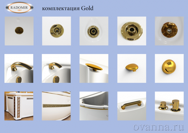 Фото акриловая ванна radomir (радомир) орсини 160x90 см r 1-01-0-2-1-032
