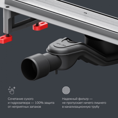 Фото душевой трап am.pm masterflow 50 см w01sc-u11-050-04sb