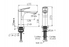 Фото смеситель для раковины arrow цвет: серый amp11857lf90