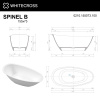 Фото ванна из искусственного камня whitecross spinel b 155x73 см 0210.155073.100