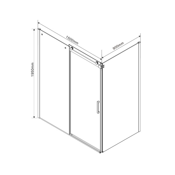 Фото душевой уголок vincea como 150x90 см vsr-1c9015cl