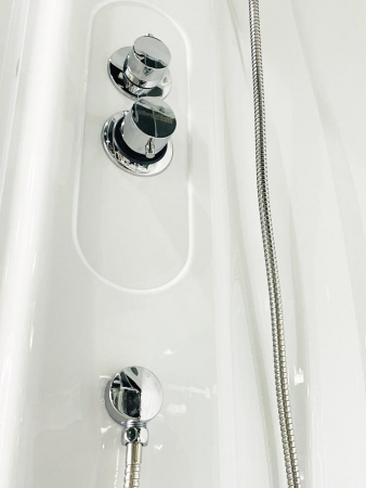 Фото душевая кабина royal bath вк rb90bk2-t-ch 90x90 см