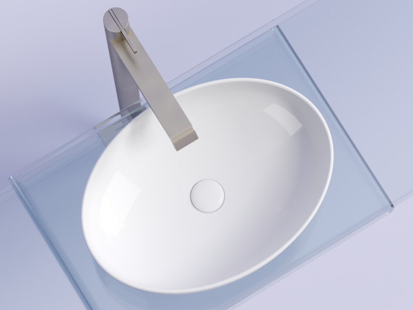 Фото раковина накладная ceramicanova element 50.2 см, цвет: белый cn6056