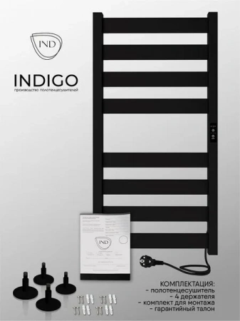 Фото электрический полотенцесушитель indigo oktava slim 80/40 без полки lсloks5e80-40brrt