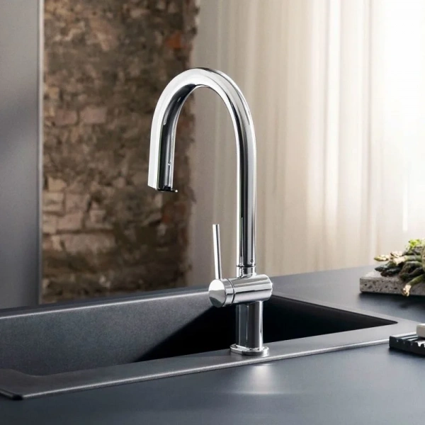 Фото смеситель для кухонной мойки hansgrohe aqittura 76826000