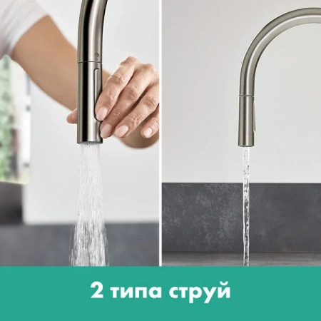 Фото смеситель для кухонной мойки hansgrohe talis 72801670