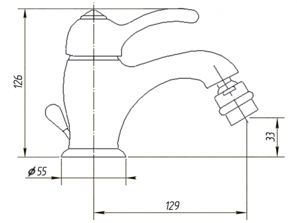 Фото смеситель для биде migliore lem, цвет: бронза 25865