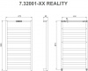 Фото злектрический полотенцесушитель allen braureality 90х47,2 см  7.32001-gb
