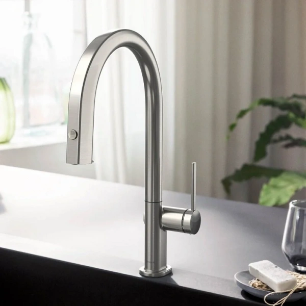 Фото смеситель для кухонной мойки hansgrohe aqittura 76826800