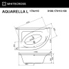 Фото акриловая ванна whitecross aquarella 170x110 см l 0108.170110.100