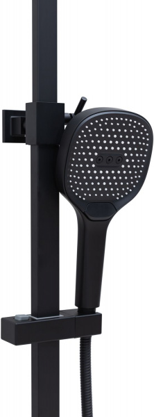 Фото душевая стойка allen brau infinity 5.21030-31 черный матовый