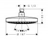 Фото верхний душ  hansgrohe croma select s 180 2jet 26522400