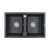 Кухонная мойка Paulmark Zwilling 81 см PM238150-BLM