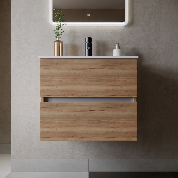 Фото тумба под раковину sancos urban 60 см, цвет: дуб галифакс натуральный ur60eg