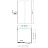 Фото душевое ограждение wasserkraft dill 100x80 см 61s17