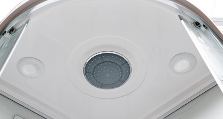 Фото душевая кабина dto 100x100 см em2710gm с гидромассажем