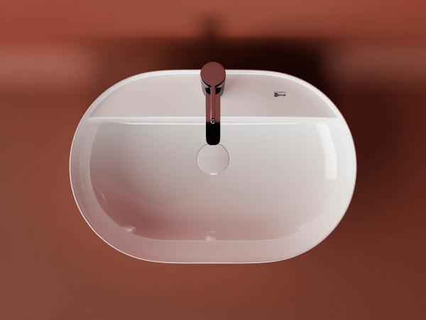 Фото раковина накладная ceramicanova modo 61 см, цвет: белый cn2004