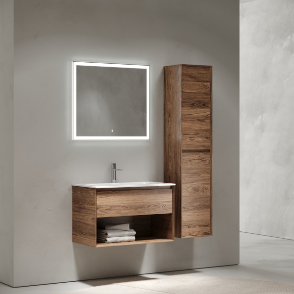 Фото тумба под раковину sancos marmi 2.0 80 см, цвет: дуб чарльстон mr2.080ech