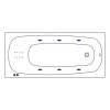 Фото акриловая ванна whitecross layla 170x75 см line nano 0102.170075.100.linenano.cr
