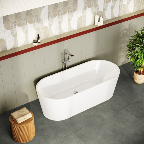 Фото акриловая ванна vitra geo 180x80 см 65380006000