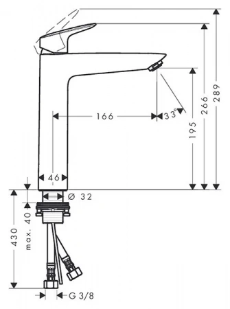 Фото смеситель для раковины hansgrohe logis 71091000_vstvo