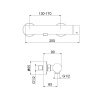 Фото смеситель для душа webert one-b nb870102560