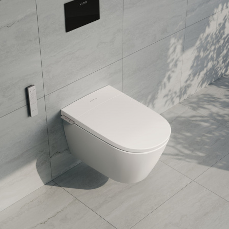 Фото умный подвесной унитаз vitra v-care 7777b403-6399