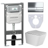 Унитаз с инсталляцией Сет 4 в 1 Ceramicanova CN3007_1002CH_1000