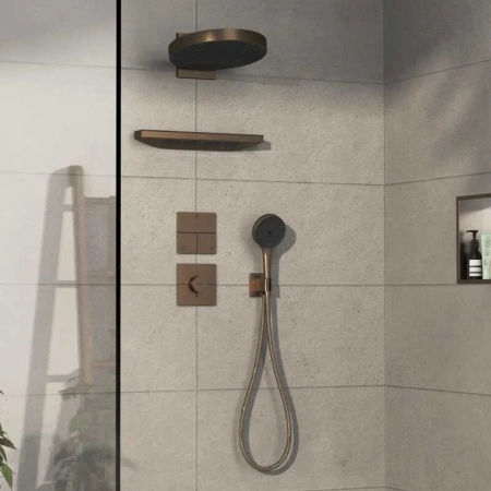 Фото термостатический смеситель для душа hansgrohe shower select comfort e 15574140
