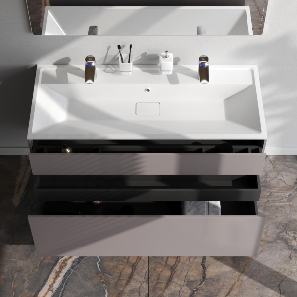 Фото тумба под раковину am.pm inspire v2.0  120 см цвет: серый m50afhx1203egm