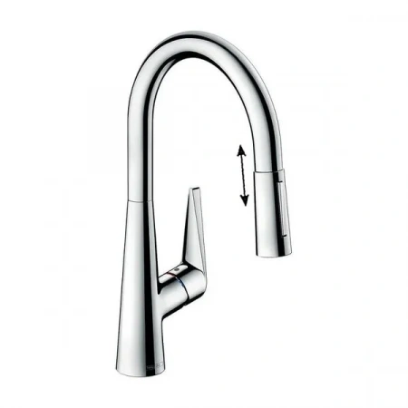 Фото смеситель для кухонной мойки hansgrohe talis 72817000