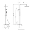Фото душевая стойка raiber graceful rpb-007