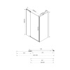 Фото душевое ограждение vincea extra 90x100 см  vsr-1e901090clb