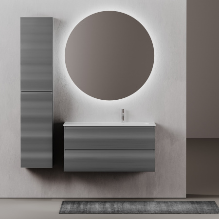 Фото тумба под раковину sancos folk 100 см, цвет: grey soft fl100rgs