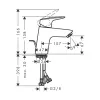 Фото смеситель для раковины hansgrohe logis 71072670