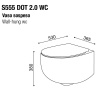 Фото унитаз подвесной безободковый aet dot 2.0 53 см s555t0r0v6105